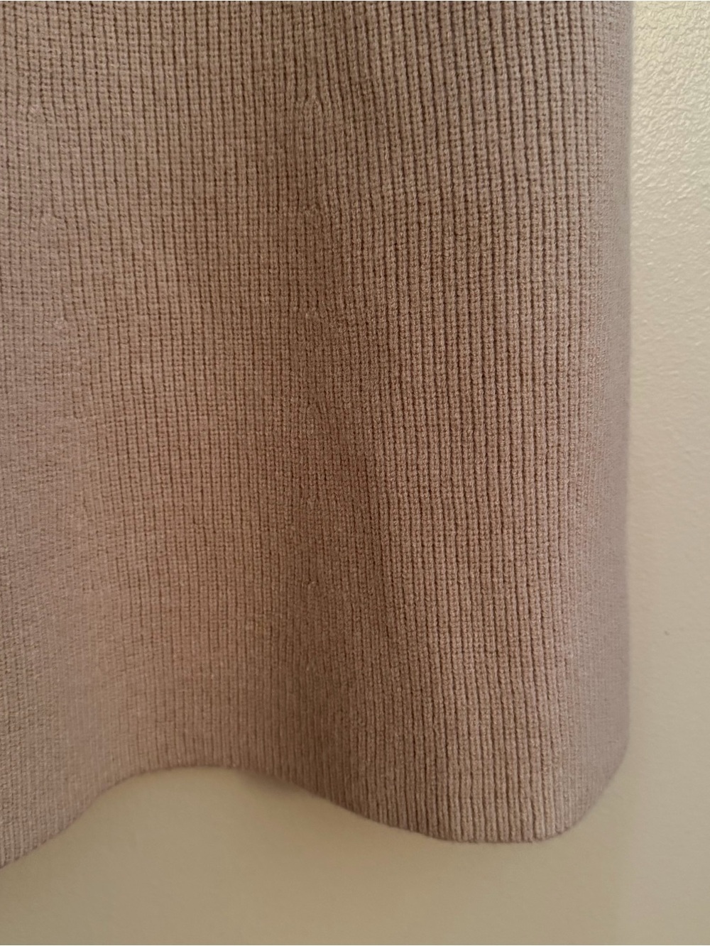 NWT Ann Taylor Taupe Knit Midi Skirt Size Large - Picture 4 of 7